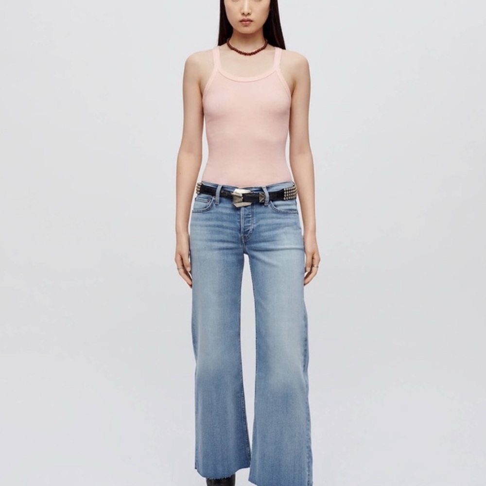 Re/Done Mid Rise Wide Leg size 30 - Picture 3 of 10